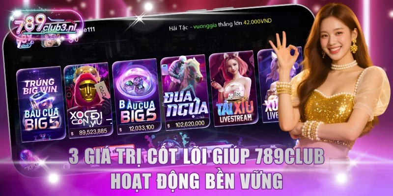 3 giá trị cốt lõi giúp 789Club hoạt động bền vững
