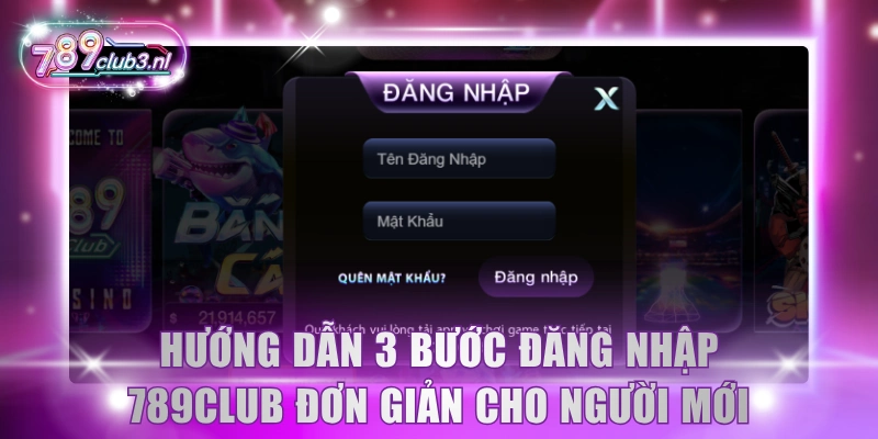 Hướng dẫn 3 bước đăng nhập 789Club đơn giản cho người mới